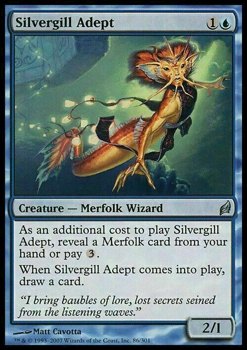 Silvergill Adept ~ Lorwyn [ EX ] [ Magic MTG ]