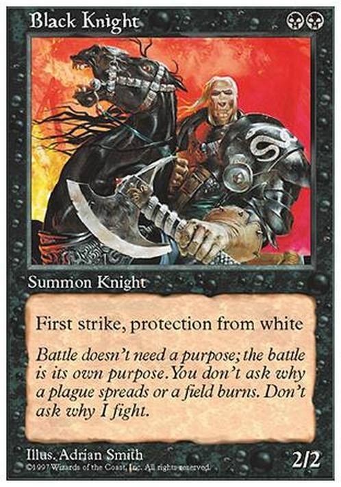 Black Knight ~ Fifth Edition [ EX ] [ Magic MTG ]