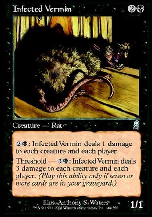 Infected Vermin ~ Odyssey [ EX ] [ Magic MTG ]