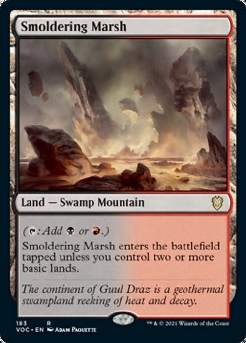 Smoldering Marsh ~ Commander: Crimson Vow [ NM ] [ Magic MTG ]