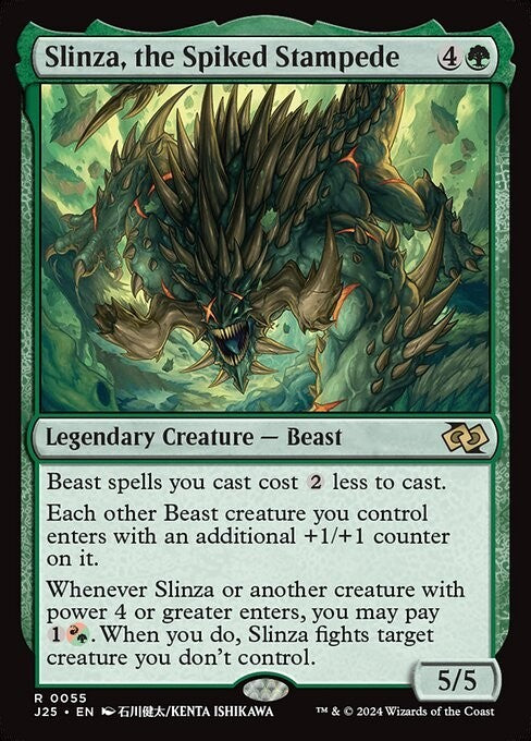 Slinza, the Spiked Stampede ~ Jumpstart 2025 [ NM ] [ Magic MTG ]