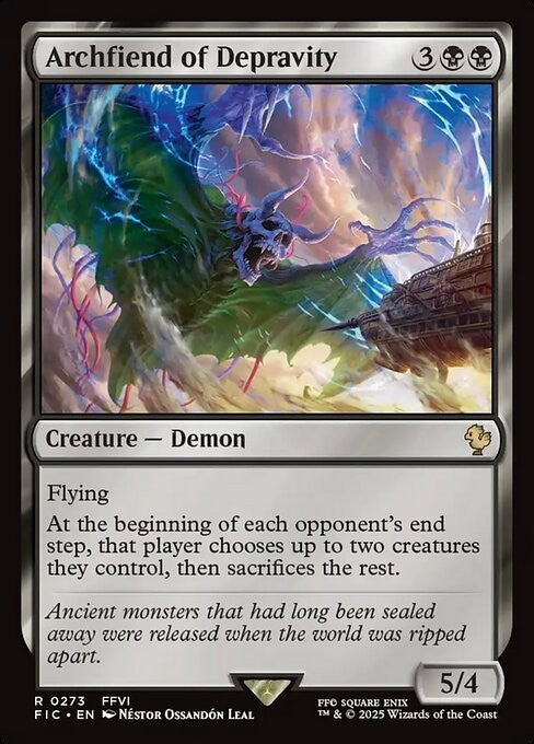 Archfiend of Depravity ~ Commander: Final Fantasy [ NM ] [ Magic MTG ]
