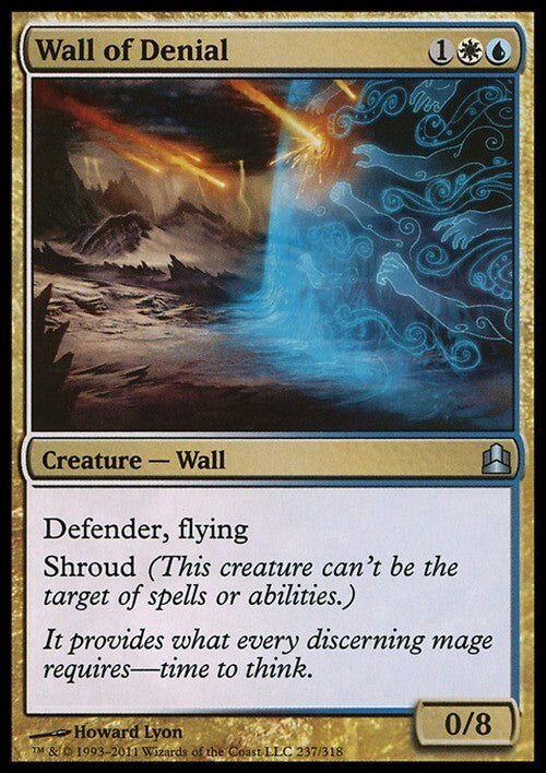 Wall of Denial ~ Commander 2011 [ EX ] [ Magic MTG ]