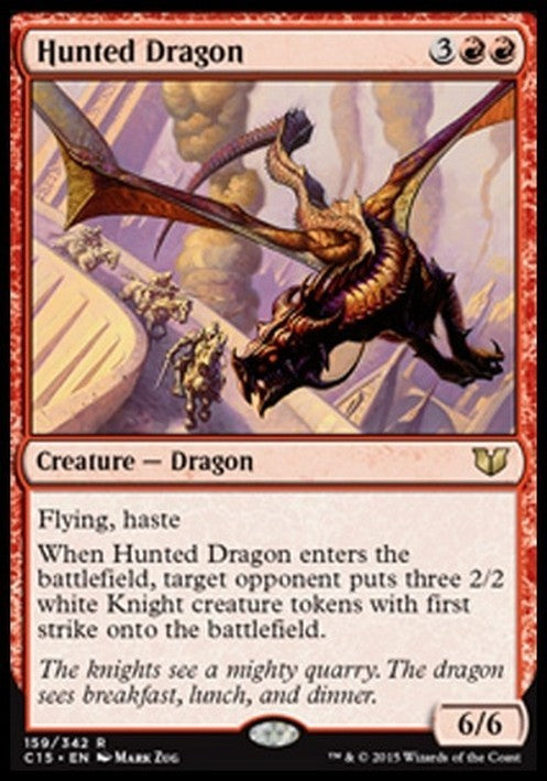 Hunted Dragon ~ Commander 2015 [ EX ] [ Magic MTG ]