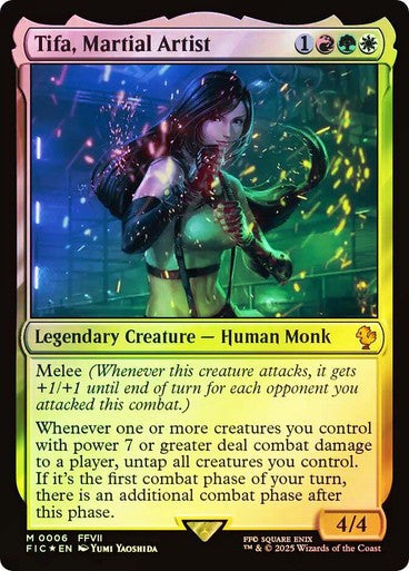 FOIL Tifa, Martial Artist ~ Commander: Final Fantasy [ NM ] [ Magic MTG ]
