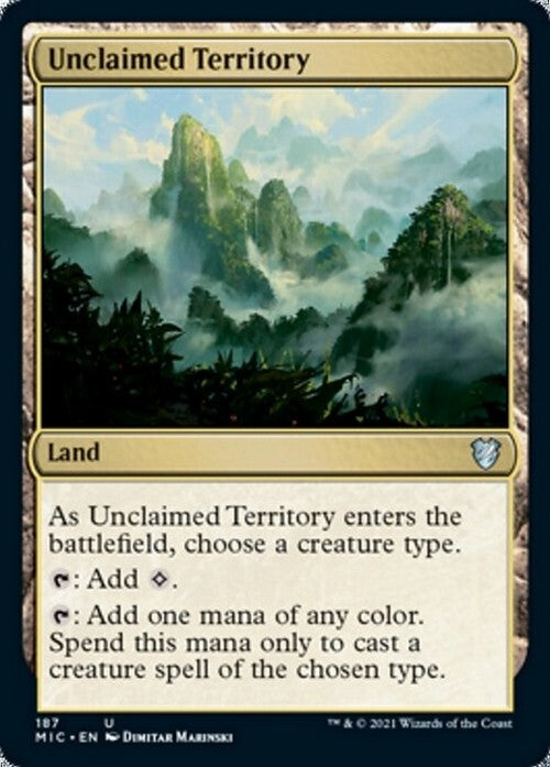 Unclaimed Territory ~ Commander: Midnight Hunt [ NM ] [ Magic MTG ]