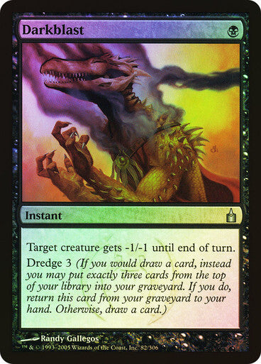 FOIL Darkblast ~ Ravnica: City of Guilds [ EX ] [ Magic MTG ]