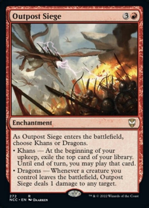 Outpost Siege ~ Commander: Streets of New Capenna [ NM ] [ Magic MTG ]
