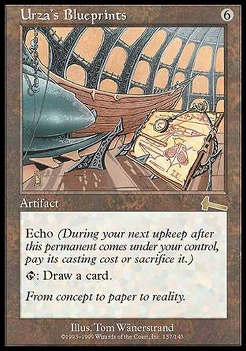 Urza's Blueprints ~ Urza's Legacy [ EX ] [ Magic MTG ]