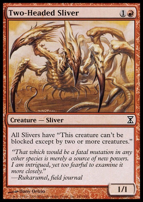 Two-Headed Sliver ~ Time Spiral [ EX ] [ Magic MTG ]
