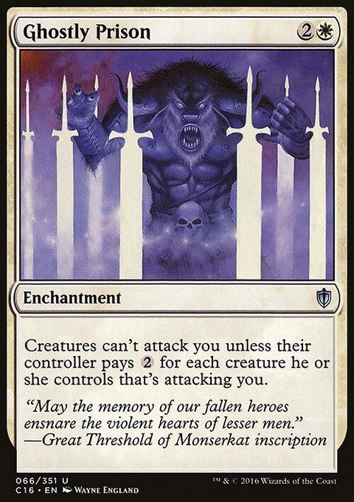 Ghostly Prison ~ Commander 2016 [ NM ] [ Magic MTG ]