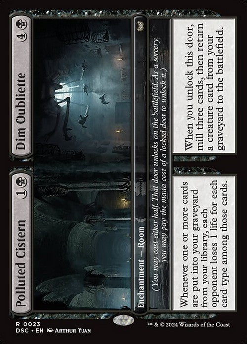Polluted Cistern / Dim Oubliette ~ Commander: Duskmourn [ NM ] [ Magic MTG ]
