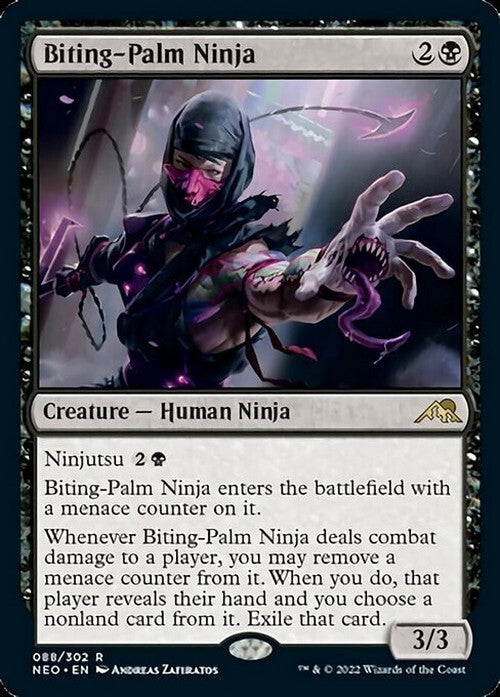 Biting-Palm Ninja ~ Kamigawa: Neon Dynasty [ NM ] [ Magic MTG ]
