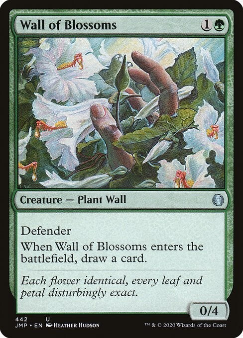Wall of Blossoms ~ Jumpstart 2021 [ NM ] [ Magic MTG ]
