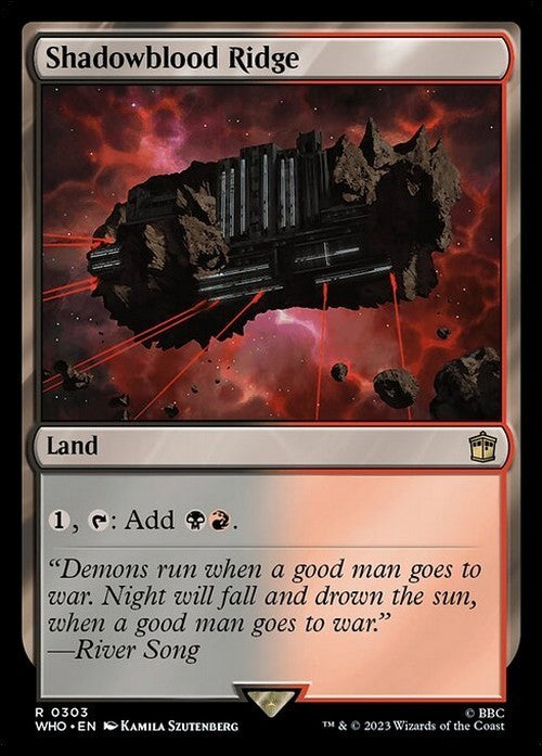 Shadowblood Ridge ~ Commander: Doctor Who [ NM ] [ Magic MTG ]