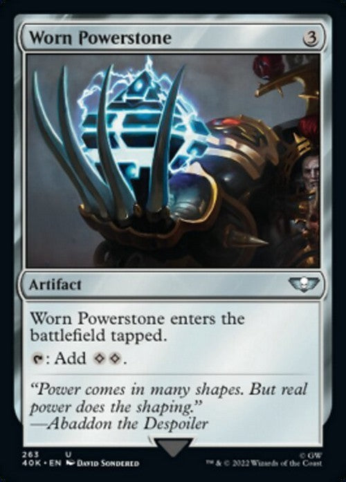 Worn Powerstone ~ Commander: Warhammer 40,000 [ NM ] [ Magic MTG ]
