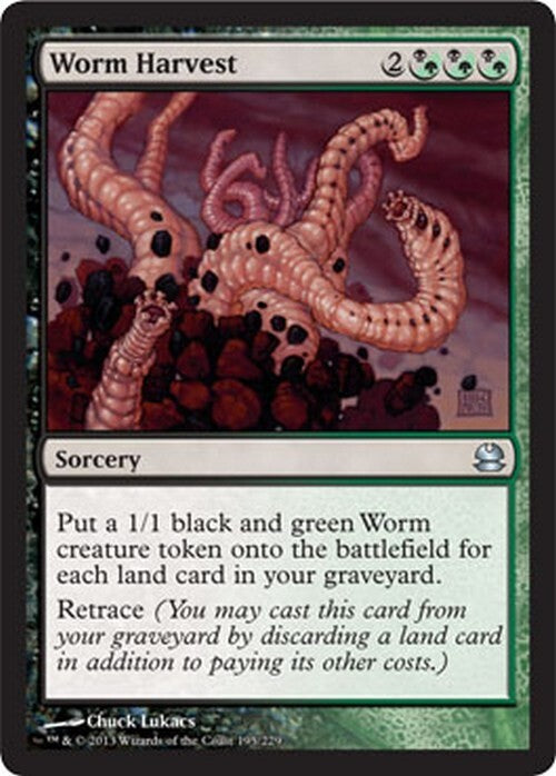 Worm Harvest ~ Modern Masters 2013 [ EX ] [ Magic MTG ]