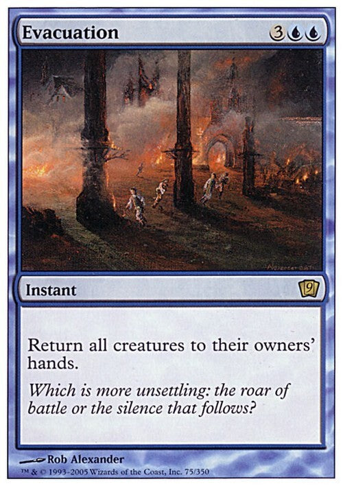 Evacuation ~ Ninth Edition [ EX ] [ Magic MTG ]