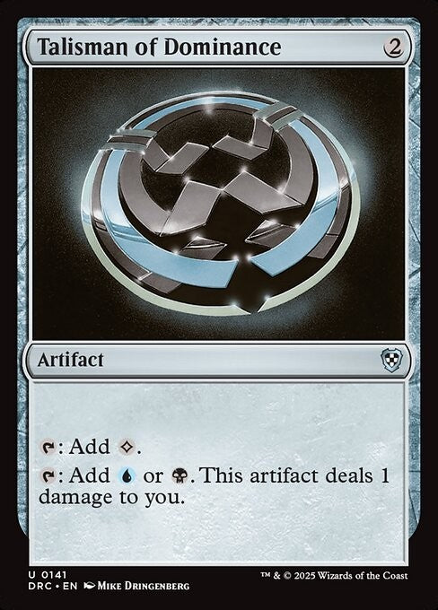Talisman of Dominance ~ Commander: Aetherdrift [ NM ] [ Magic MTG ]