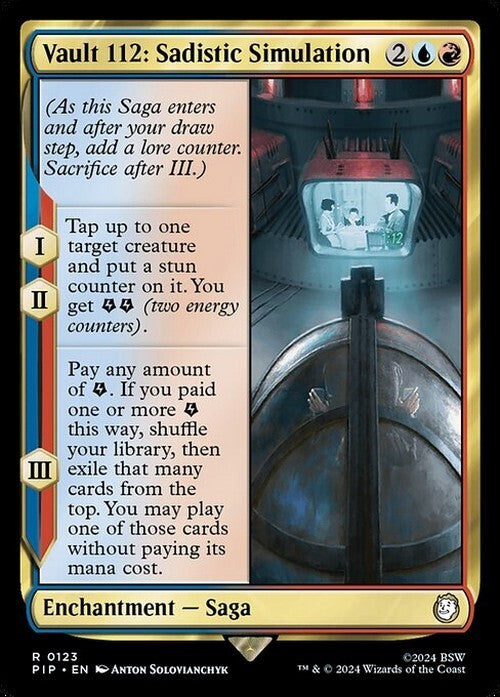 Vault 112: Sadistic Simulation ~ Commander: Fallout [ NM ] [ Magic MTG ]