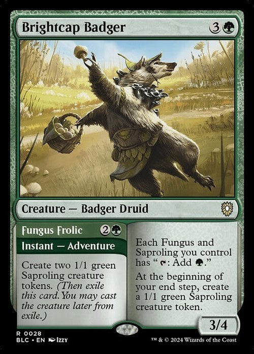 Brightcap Badger ~ Commander: Bloomburrow [ NM ] [ Magic MTG ]