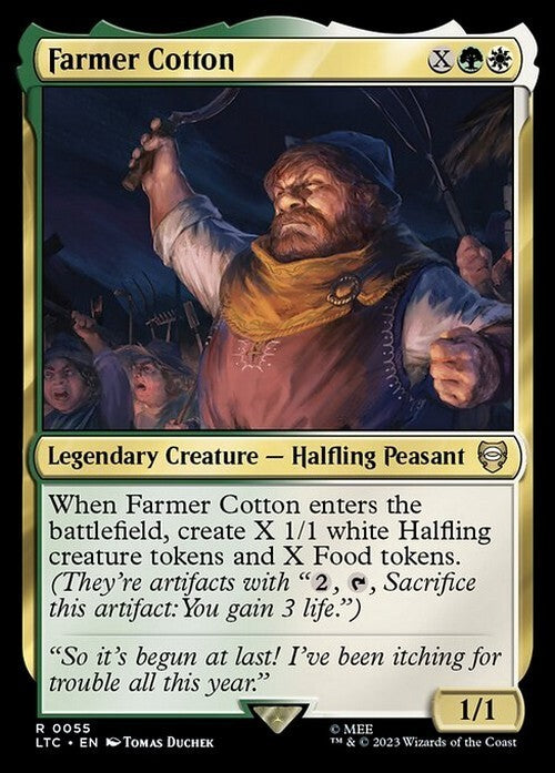 Farmer Cotton ~ Commander: Lord of the Rings [ NM ] [ Magic MTG ]