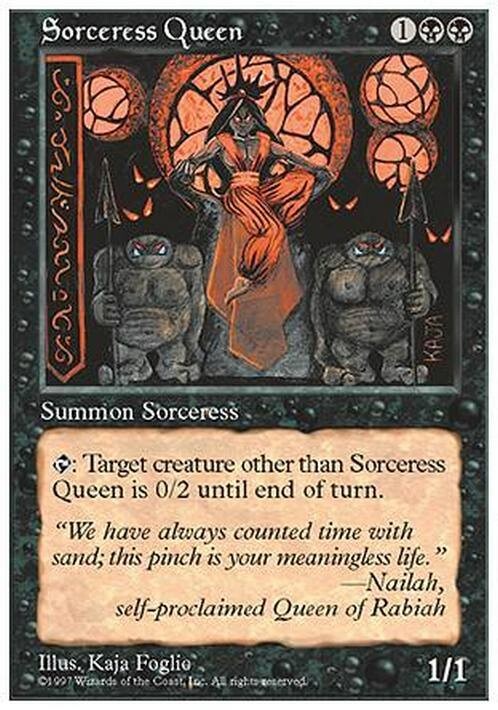 Sorceress Queen ~ Fifth Edition [ EX ] [ Magic MTG ]