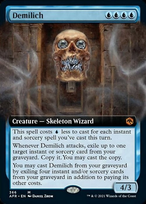 BORDERLESS Demilich ~ Adventures in the Forgotten Realms [ EX ] [ Magic MTG ]