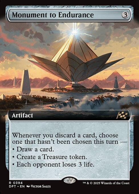 BORDERLESS Monument to Endurance ~ Aetherdrift [ NM ] [ Magic MTG ]