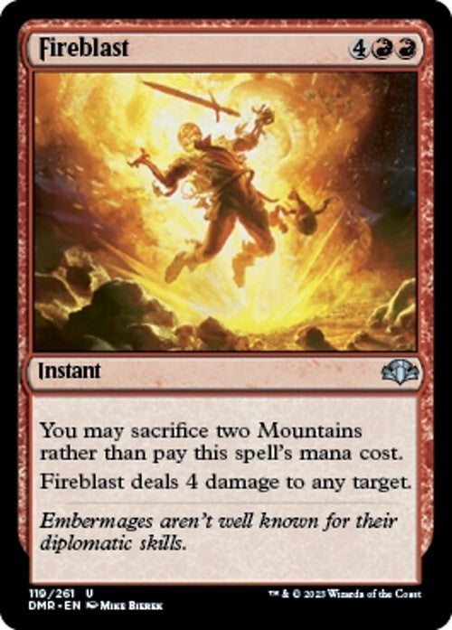 Fireblast ~ Dominaria Remastered [ NM ] [ Magic MTG ]