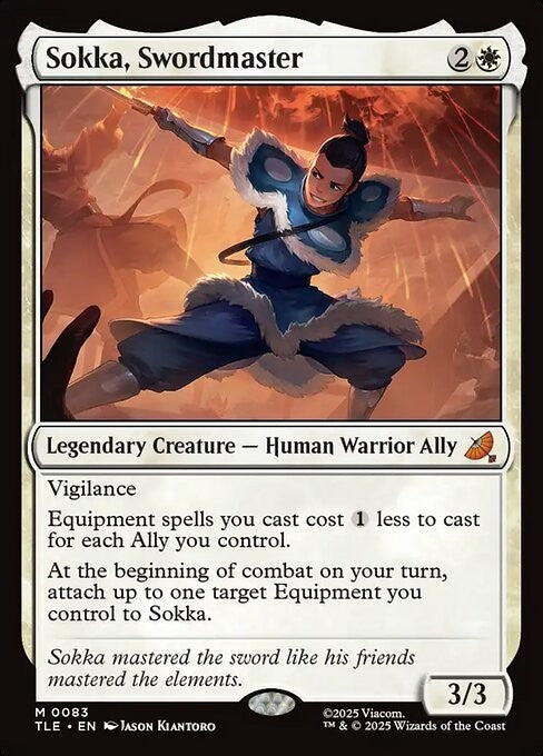 Sokka, Swordmaster ~ Avatar: The Last Airbender [ NM ] [ Magic MTG ]