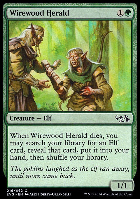 Wirewood Herald ~ Duel Decks: Anthology [ EX ] [ Magic MTG ]