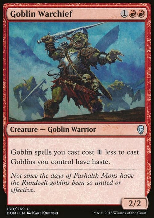 Goblin Warchief ~ Dominaria [ EX ] [ Magic MTG ]