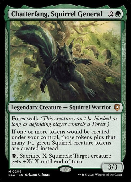 Chatterfang, Squirrel General ~ Commander: Bloomburrow [ NM ] [ Magic MTG ]