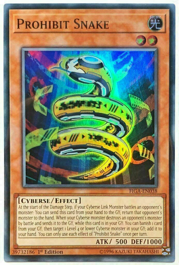 Prohibit Snake ~ FIGA-EN038 Yugioh [ Super Rare 1st Edition ~ NM ]