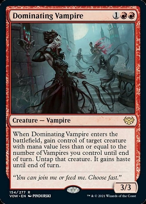 Dominating Vampire ~ Crimson Vow [ NM ] [ Magic MTG ]