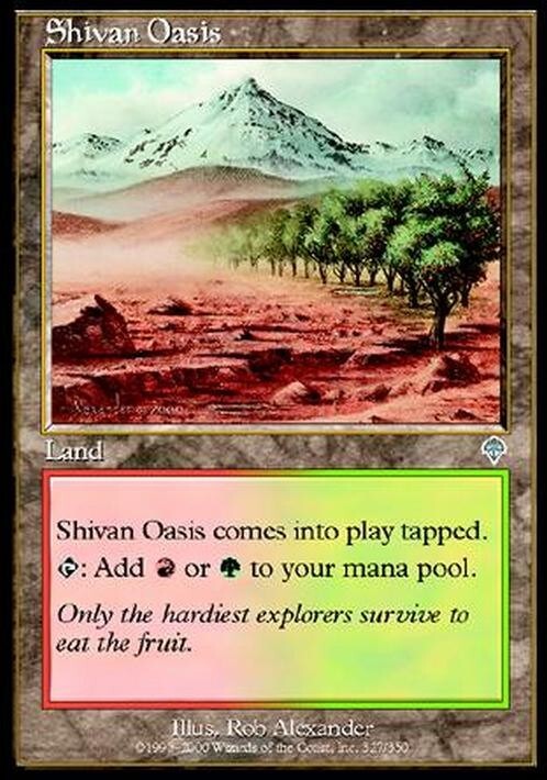 Shivan Oasis ~ Invasion [ EX ] [ Magic MTG ]