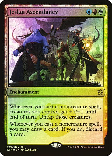 FOIL Jeskai Ascendancy ~ Prerelease Khans of Tarkir [ NM ] [ Magic MTG ]