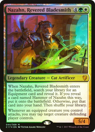 FOIL Nazahn, Revered Bladesmith ~ Commander 2017 [ EX ] [ Magic MTG ]