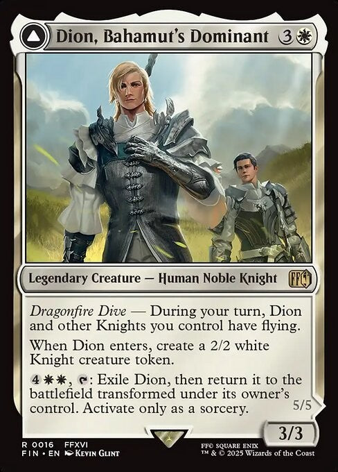 Dion, Bahamut's Dominant ~ Final Fantasy [ NM ] [ Magic MTG ]