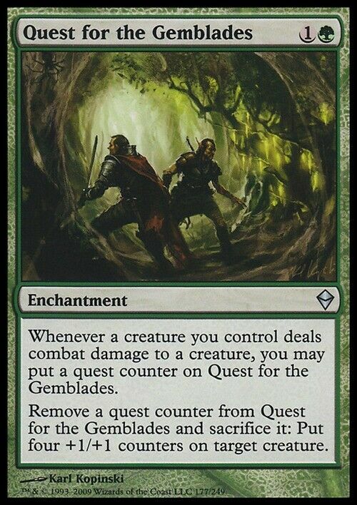 Quest for the Gemblades ~ Zendikar [ EX ] [ Magic MTG ]