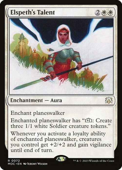 Elspeth's Talent ~ Commander: March of the Machine [ NM ] [ Magic MTG ]