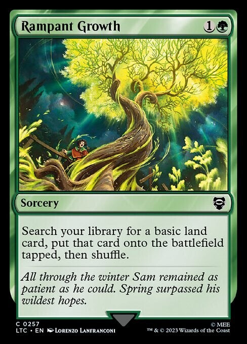 Rampant Growth ~ Commander: Lord of the Rings [ NM ] [ Magic MTG ]