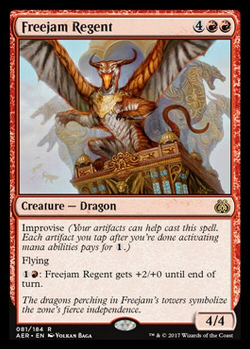 Freejam Regent ~ Aether Revolt [ EX ] [ Magic MTG ]