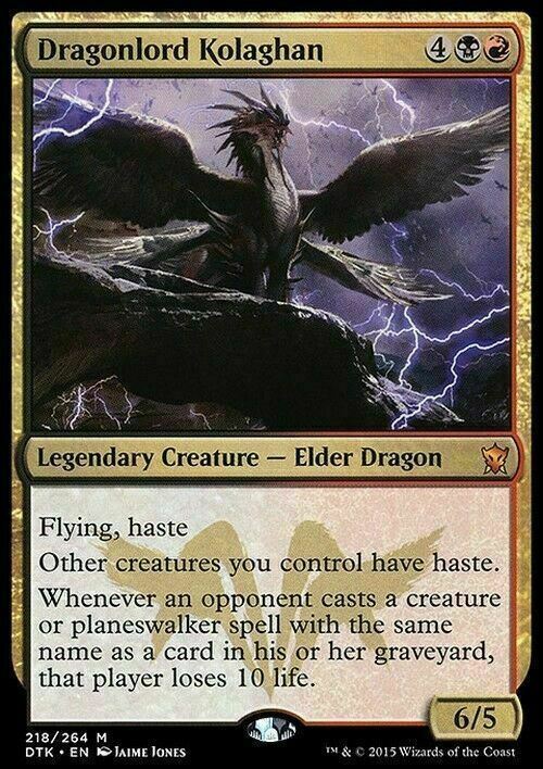 Dragonlord Kolaghan ~ Dragons of Tarkir [ PLAYED ] [ Magic MTG ]
