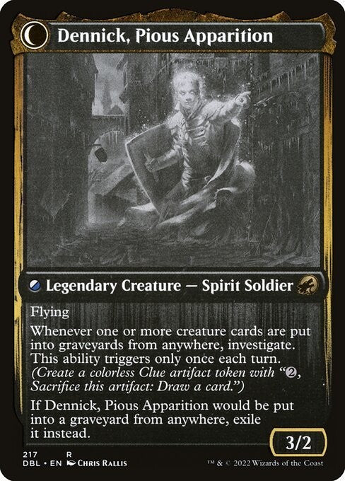 Dennick, Pious Apprentice ~ Double Feature [ NM ] [ Magic MTG ]