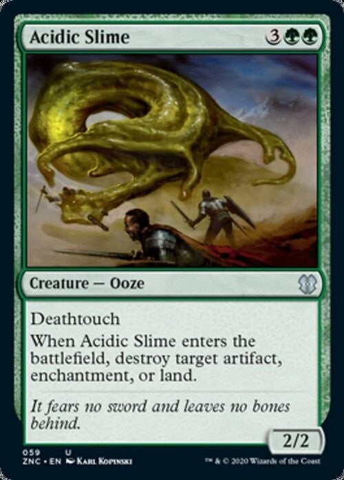 Acidic Slime ~ Commander: Zendikar Rising [ NM ] [ Magic MTG ]