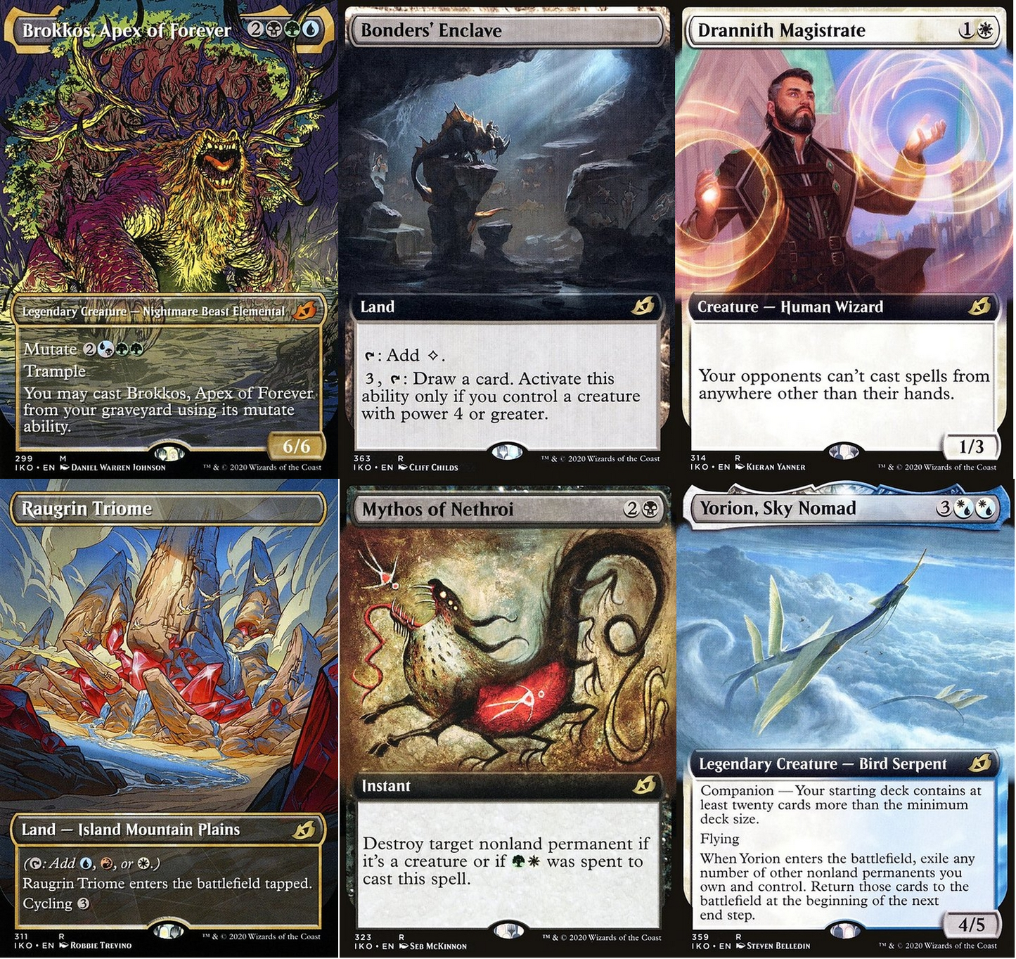 Choose your BORDERLESS / Extended ~ Ikoria [ NM ] [ Magic MTG ]