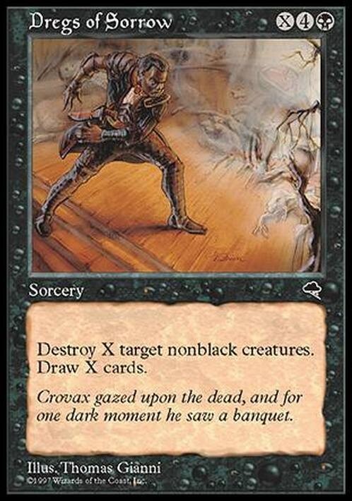Dregs of Sorrow ~ Tempest [ PLAYED ] [ Magic MTG ]