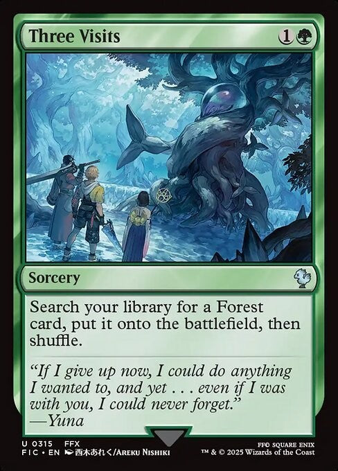 Three Visits ~ Commander: Final Fantasy [ NM ] [ Magic MTG ]